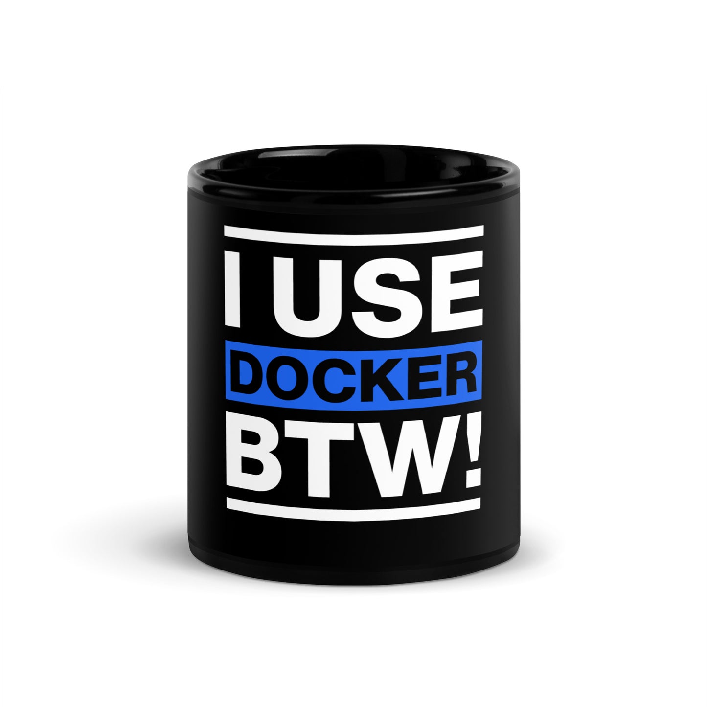 I use docker btw Mug | arrogantto